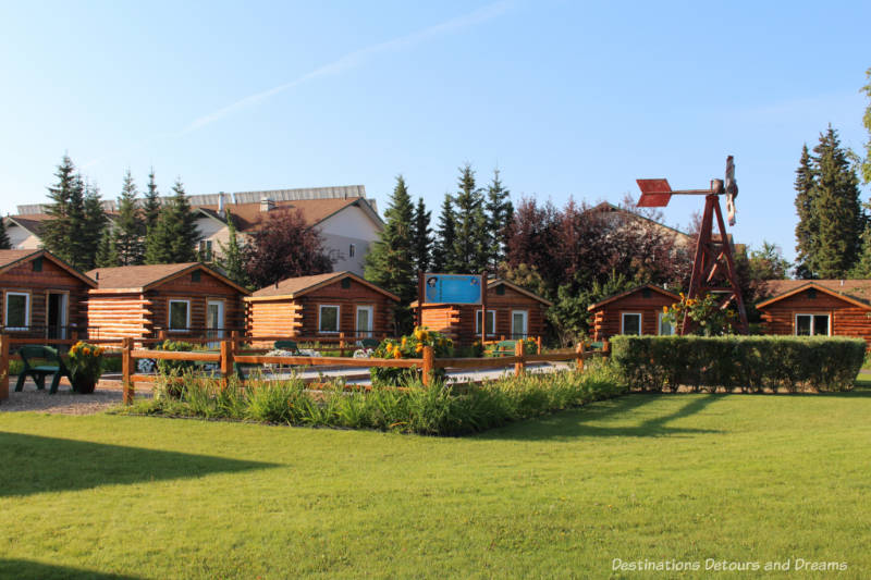 Bocce ball court at Pike's Waterfront Lodge, Fairbanks, Alaska