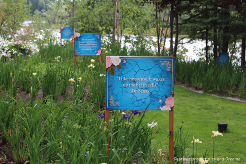 Garden at Pike's Waterfront Lodge in Fairbanks, Alaska