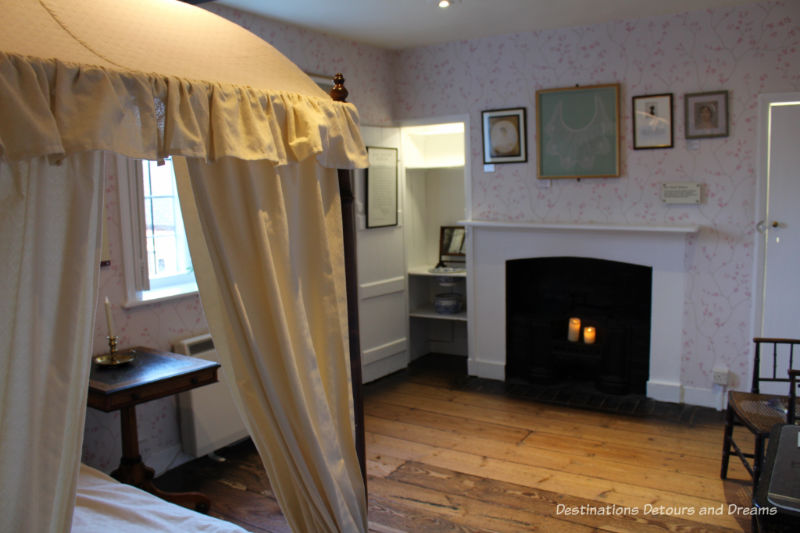 Bedroom Jane and her sister Cassandra shared at Jane Austen's House Museum in Chawton