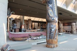 Great Hall exhibits at Museum of Anthropology in Vancouver, British Columbia
