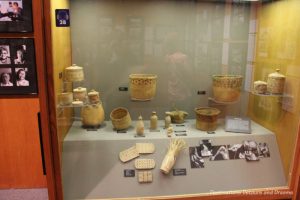 Aleut basketry at Museum of the North