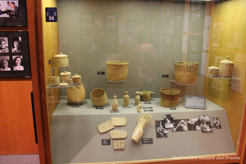 Aleut basketry at Museum of the North