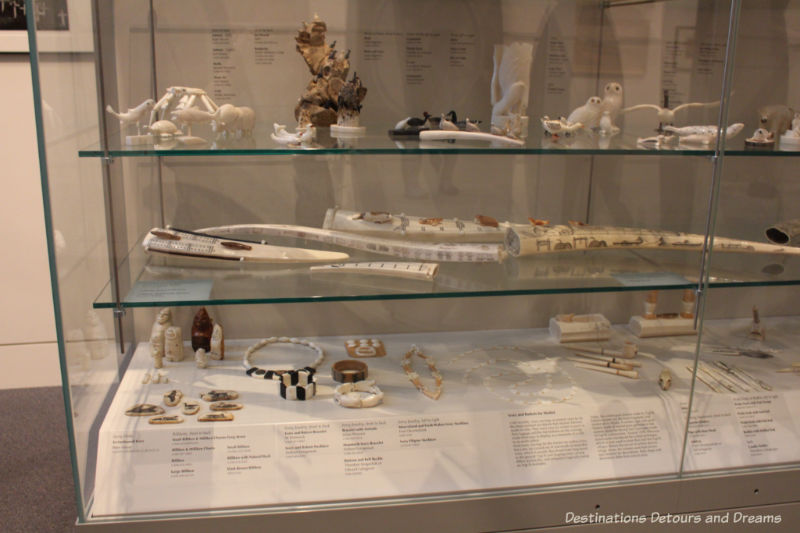 Ivory carvings at the Rose Berry Art Gallery in Fairbanks, Alaska