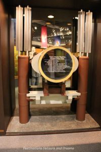 Alaska pipeline display at Museum of the North