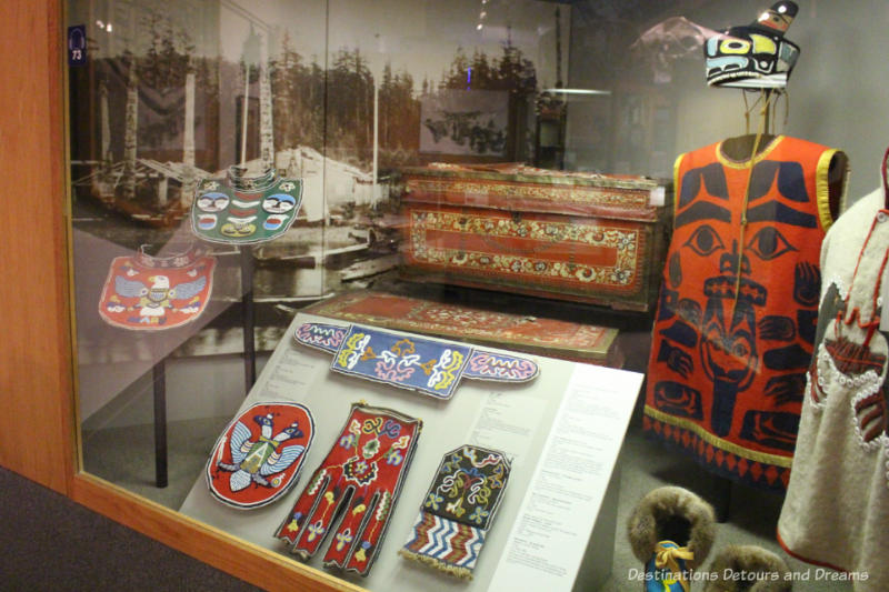 Potlatching regalia at Museum of the North