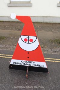 Charity Christmas card sign