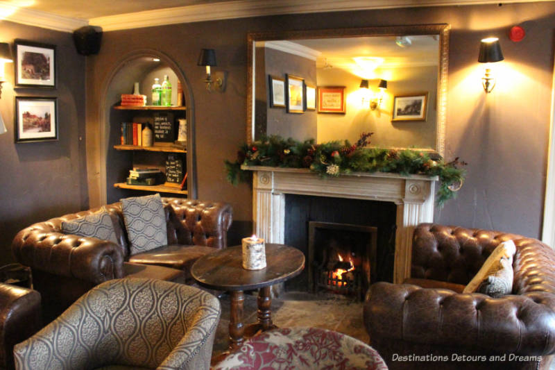 Snug in the Mill at Elstead, Surrey decorated for Christmas