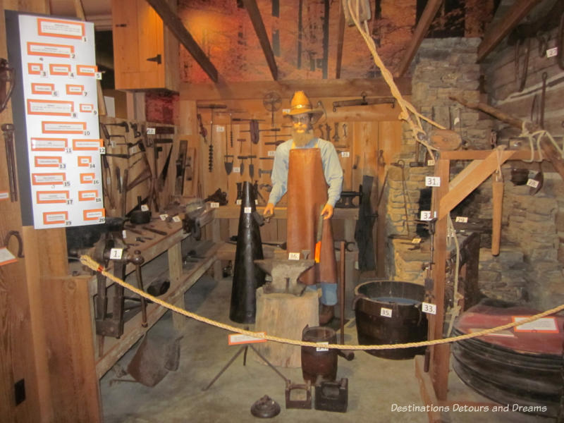 Blacksmith shop at the Ralph Foster Museum in Branson