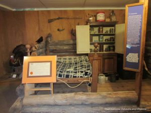 Cabin interior at Ralph Foster Museum