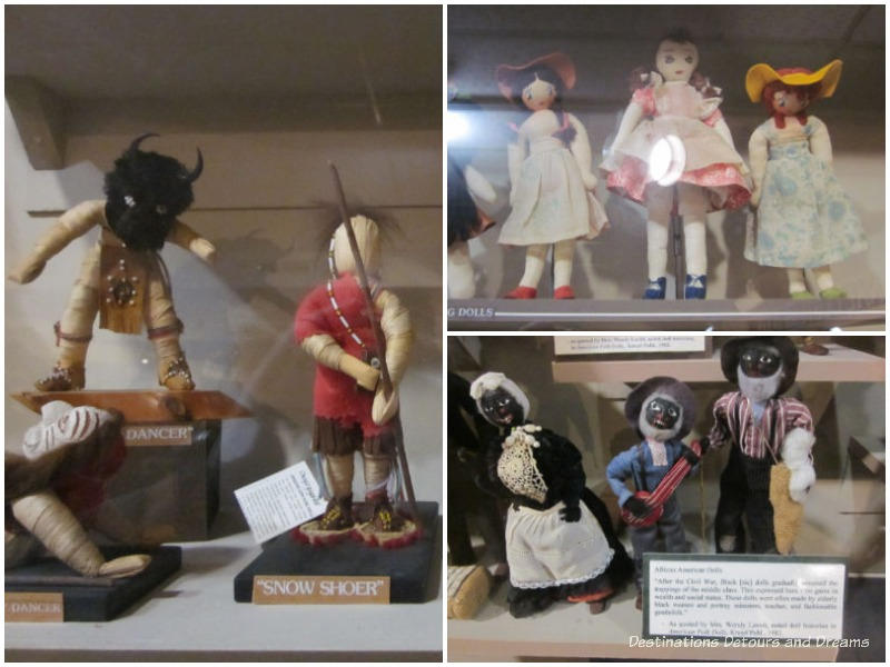 Collection of dolls at Ralph Foster Museum