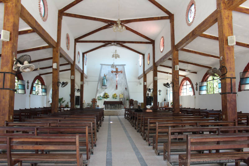 Inside Our Lady of Peace Church, Bucerías, Mexico