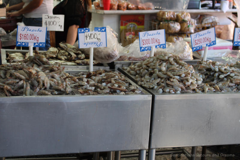 Shrimp at the fish market, Puerto Vallarta, Mexico