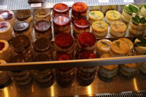 A sampling of chèvre at Salt Spring Island Cheese Company