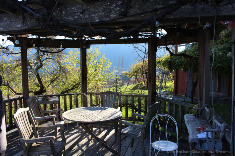 Music gazebo at Salt Spring Vineyards, Salt Spring Island, British Columbia, Canada