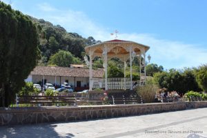 Gazebo in central plaza in San Sebastián del Oeste, Mexico