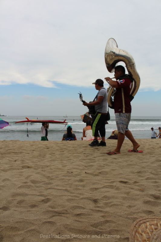 Beach entertainers, Sayulita, Mexico