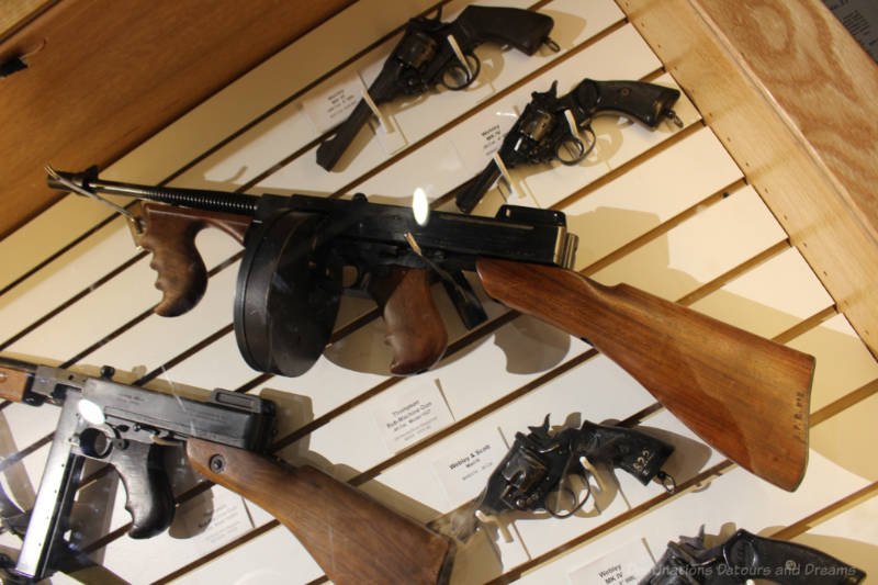 "Tommy gun" amid collection of guns at Winnipeg Police Museum