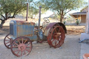 Old tractor at Colorado River State Historic Park in Yuma, Arizona