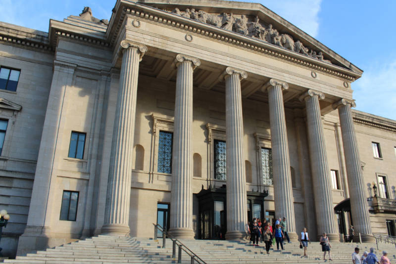 Front of Manitoba Legislative Building