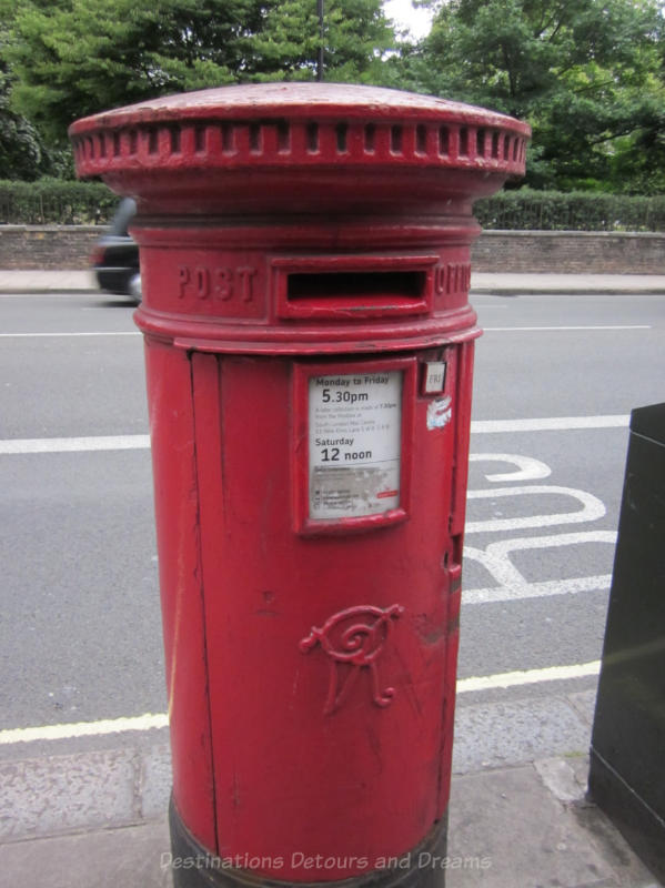 Iconic Royal Mail post box