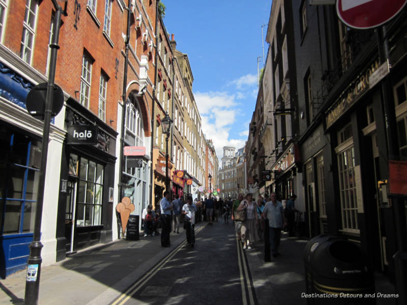 Images of London: West End street London pedestrian street