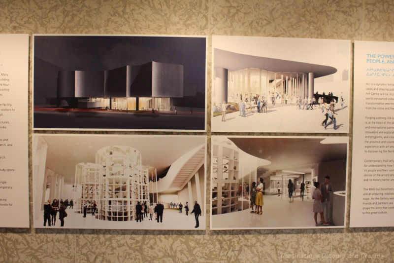 Drawings of what the future Inuit Art Centre will look like