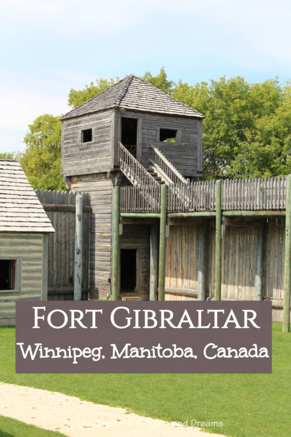 Step back in time to the days of the voyageurs in Canada's fur-trade era with costumed interpreters and reconstructed buildings at Fort Gibraltar in Winnipeg, Manitoba #Canada #Manitoba #Winnipeg #history #furtradeera