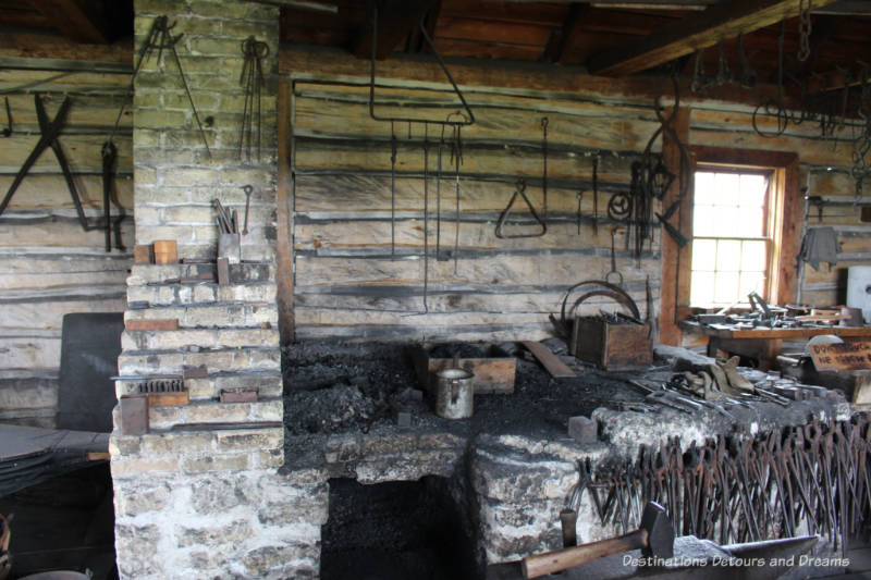 Blacksmith shop at Lower Fort Garry