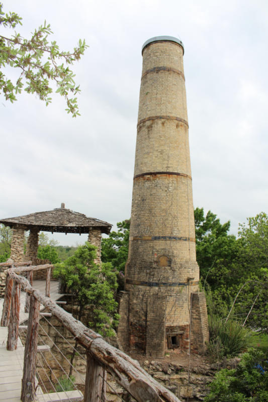 Remains of cement factory kiln at San Antonio Japanese Tea Garden
