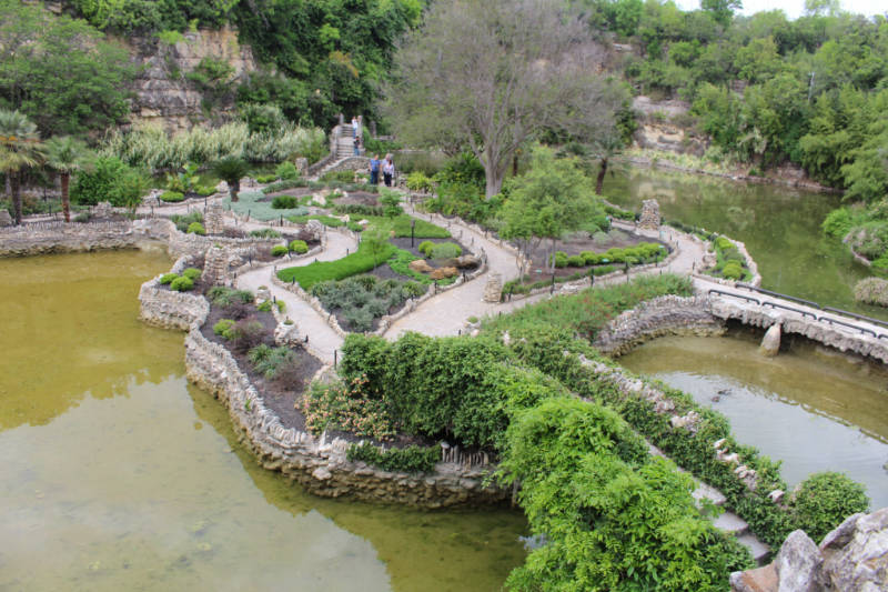 View of San Antonio Japanese Tea Garden from above