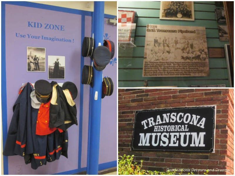 Displays at Transcona Museum in Winnipeg, Manitoba