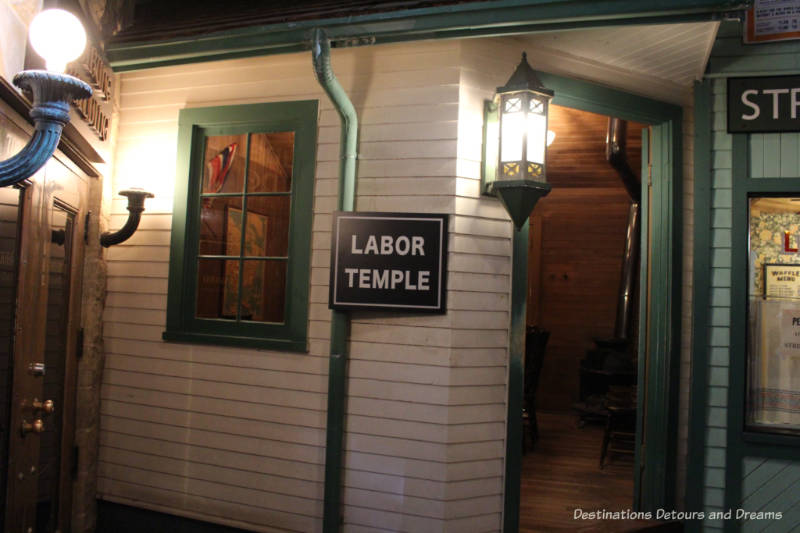 Labor Temple at Manitoba Museum exhibit