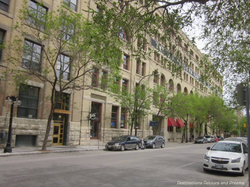 Old brick warehouse in Winnipeg' Exchange District