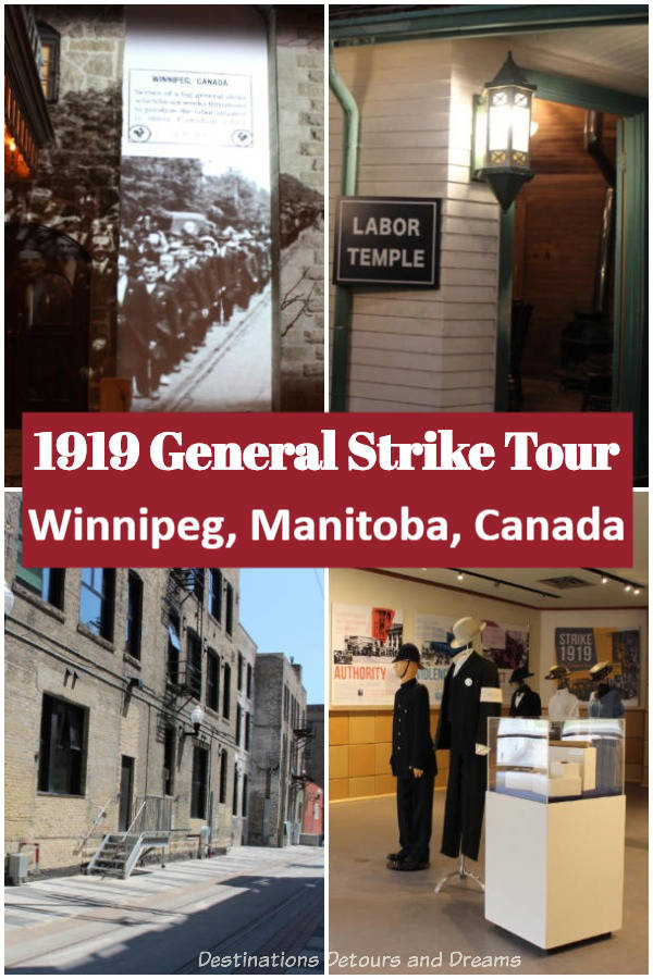 1919 Winnipeg General Strike Tour. A number of attractions in Winnipeg, Manitoba, Canada offers visitors the opportunity to explore the history and stories of the 1919 Winnipeg General Strike. #history #Canada #Winnipeg #Manitoba #museum #1919Strike
