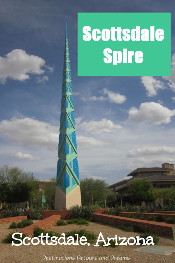 Arizona Scottsdale Spire Scottsdale Spire: A tower to the sky based on a Frank Lloyd Wright design, built on a corner in north Scottsdale #Arizona #Scottsdale #art #FrankLloydWright