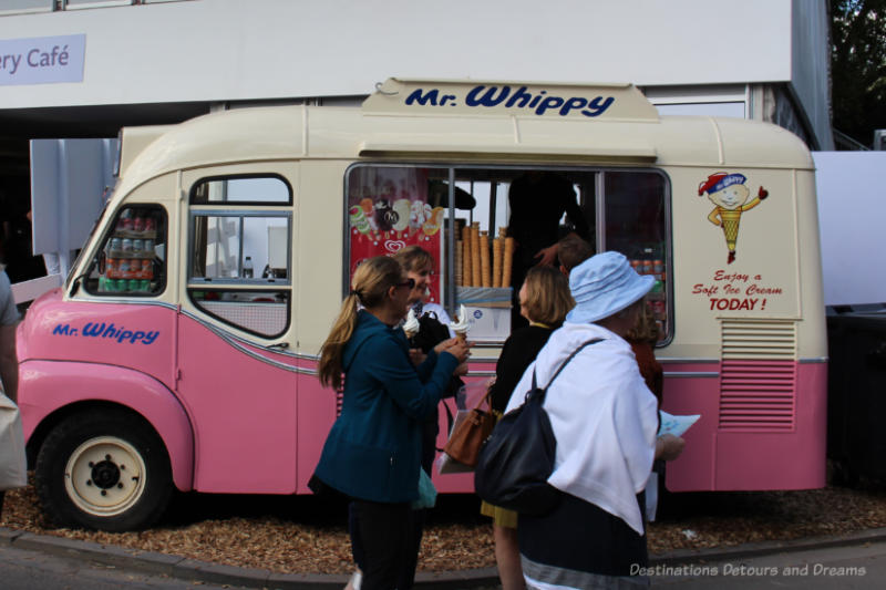 Mr. Whippy ice cream truck at Chelsea Flower Show