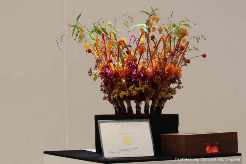 Floral crown in the 2019 Chelsea Flower Show florist competition