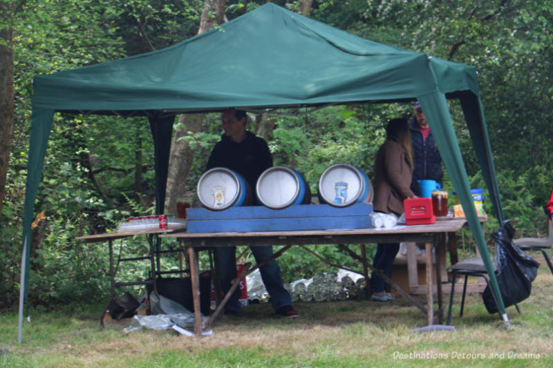 Drink tent at an English village fête