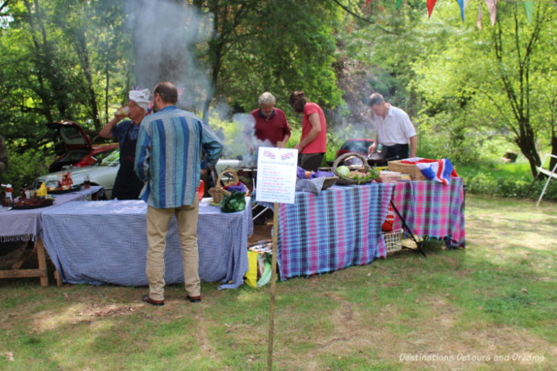 English Village Fête: Food Stall Food stall at a village fête