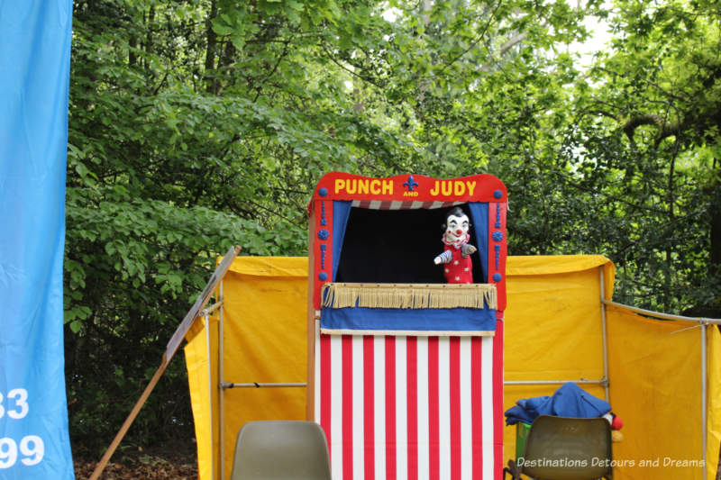 Punch and Judy show at an English village fête