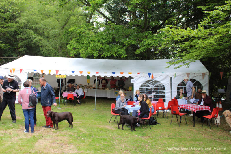 Cake and tea tent at an English village fête