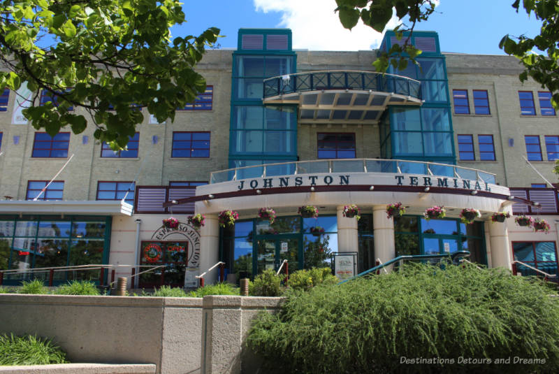 Front of the Johnston Terminal building at The Forks