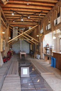 Main loading area inside one of the Inglis Grain Elevators