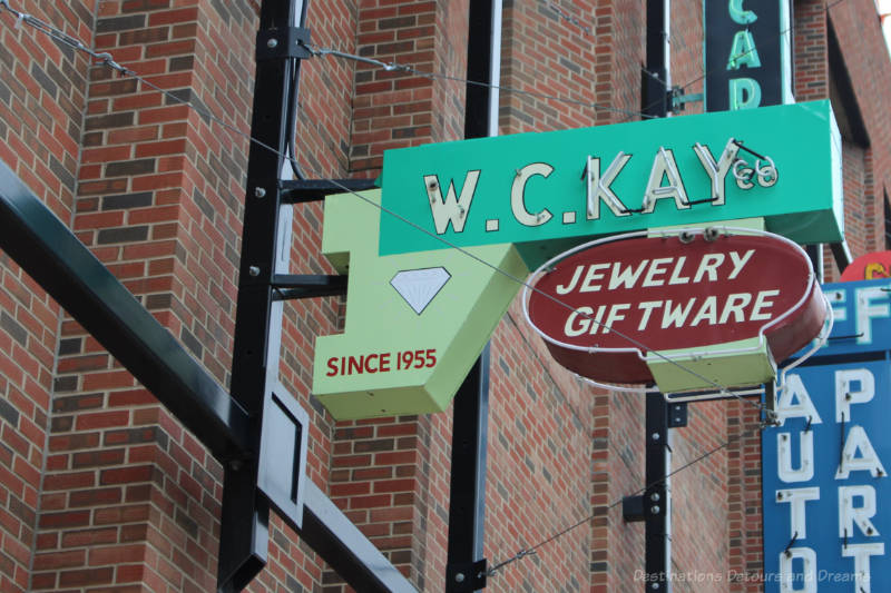 W.C. Kay neon sign at Edmonton Neon Museum