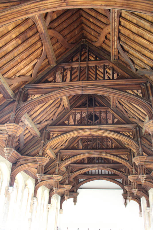 Wood ceiling beams of Eltham Palace Great Hall