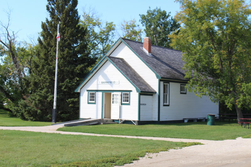 White wood one-room school