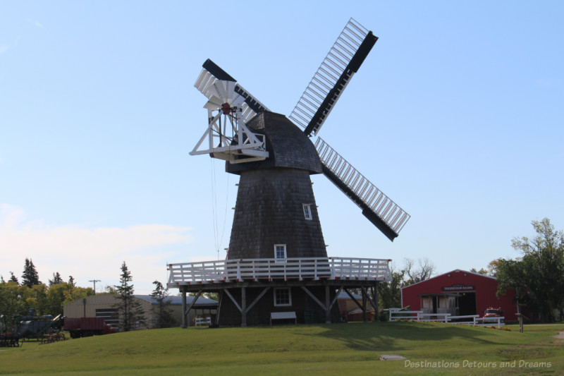 Wood windmill