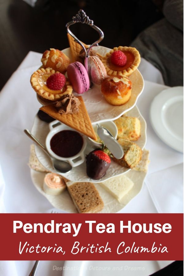 Afternoon tea at Pendray Tea House. Taking tea in a historic home in Canada's most British city, Victoria British Columbia #Victoria #BritishColumbia #Canada #tea