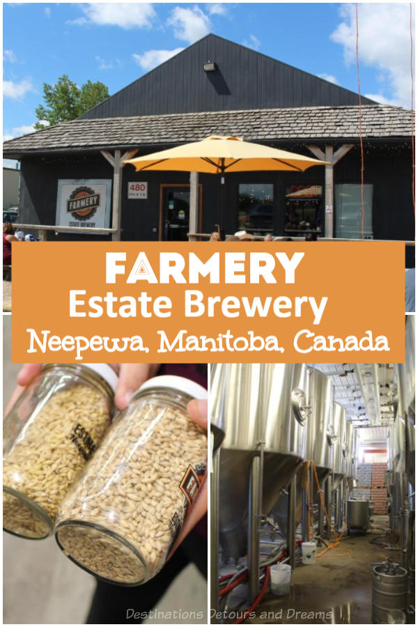 Farmery is the first estate craft beer brewery in Canada. It offers tours of its brewery in Neepewa, Manitoba where beer is brewed from its own farm-grown barley and hops. #Canada #Manitoba #neepewa #beer #craftbeer #estatebrewery