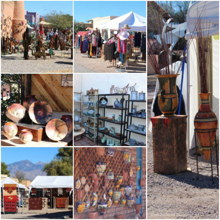 Tubac Arts Exhibits Sample of the type of art and artisan products at the Tubac Festival of the Arts